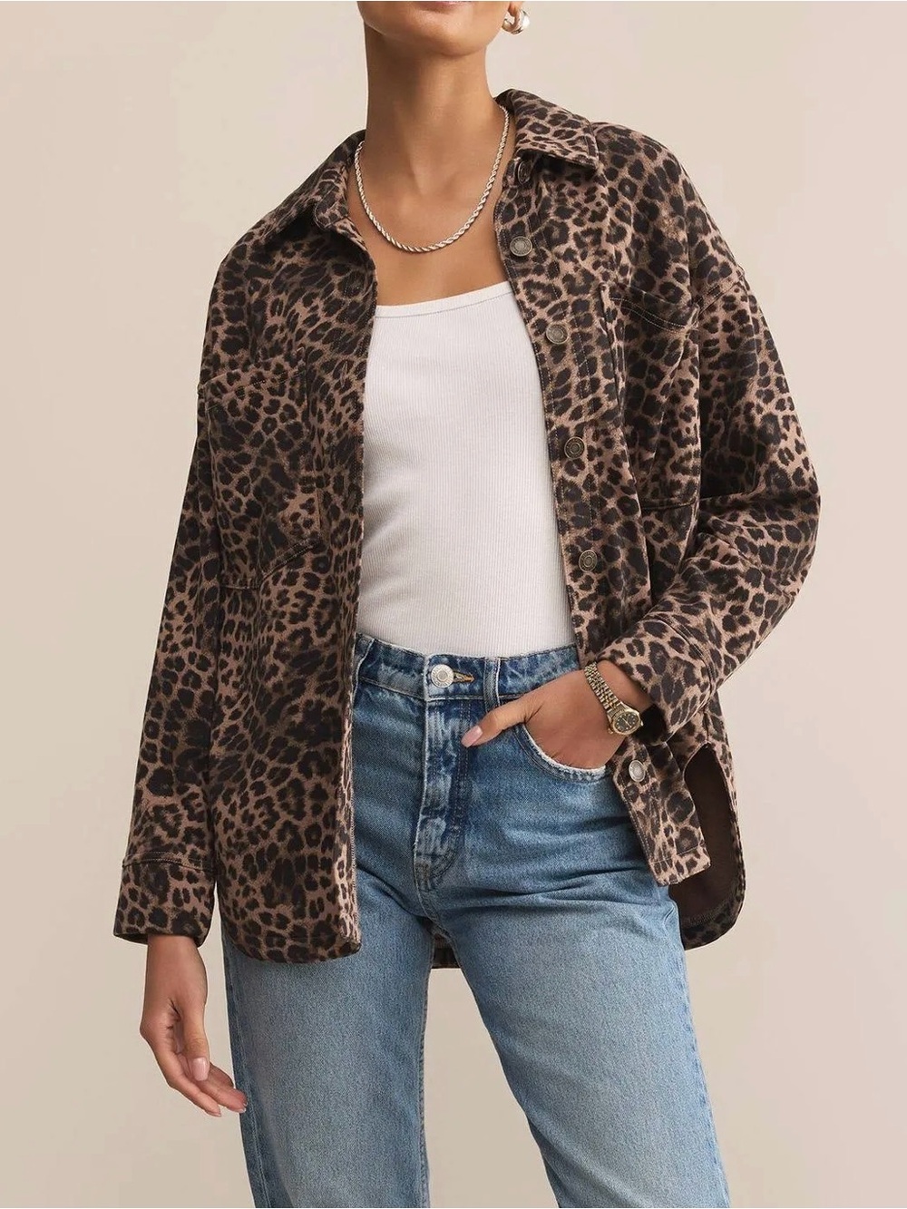 Z Supply All Day Leopard Jacket